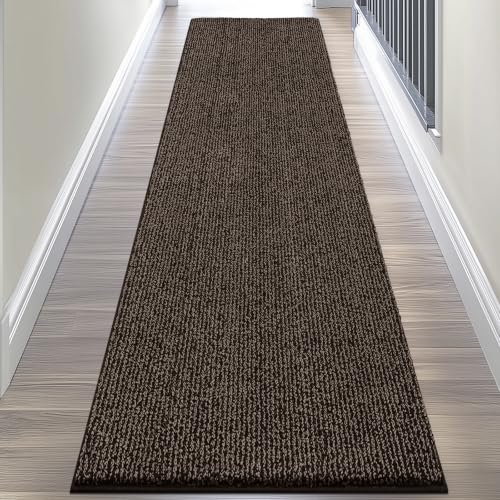 Kitchen Runner Rug 24" x 96", for Floor, Hallway, (Roll Packing) | Non Slip, Machine Washable, Absorbent, Quick Drying, for Entryway, Bedroom, Bathroom, Door - color: Brown, size: 24" X 96" (runner)