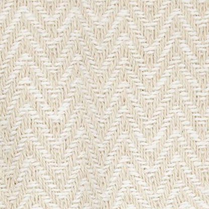 DII Chevron Throw Collection Handloomed Cotton, 50x60, Off-White - color: Off-white, size: 50x60"