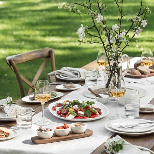 Villeroy & Boch Artesano Original 16 Piece Dinnerware Set, Creamy White | Premium porcelain dinnerware set, made in Germany, dishwasher and microwave safe, a wedding registry set