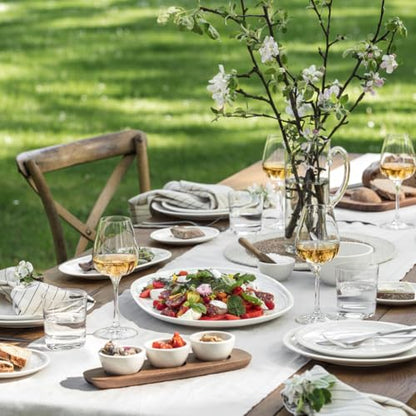 Villeroy & Boch Artesano Original 16 Piece Dinnerware Set, Creamy White | Premium porcelain dinnerware set, made in Germany, dishwasher and microwave safe, a wedding registry set