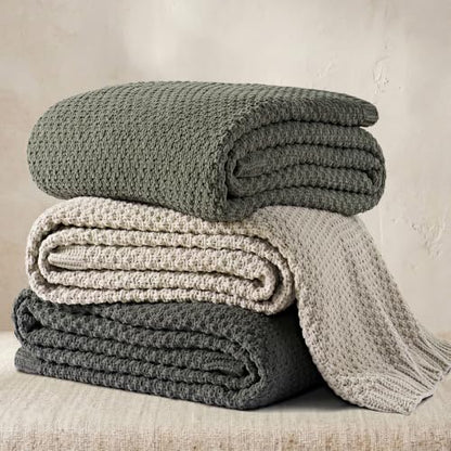 EVERGRACEHOME Chunky Chenille Knit Throw Blanket, 108x92, Charcoal Gray | Sculpted Moss Stitch, Chic Modern Farmhouse, All-Season Warmth, OEKO-TEX® Certified, Oversized King for Couch, Bed, Sofa - color: Charcoal Gray, size: 108" X 92"