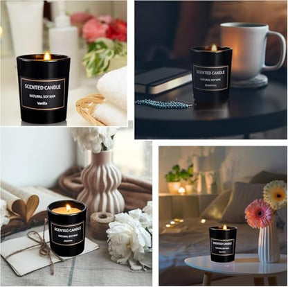 Scented Candles Gifts for Women Men, 8 Pack 3 Oz Scented Candles for Home, Natural Soy Wax Strong Fragrance Long Lasting Aromatherapy Candles for Women Men, Gifts for Birthday