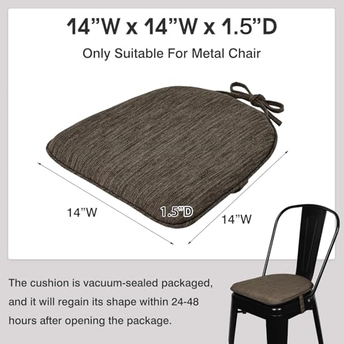 baibu Super Soft Polyester Pillow Cushion, 4 Pack (14x14x1.5in, Brown) - color: Brown, size: 14x14x1.5 Inch (Pack of 4)