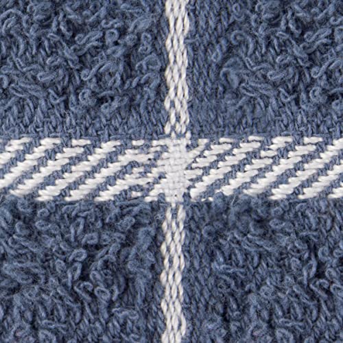 Ritz Premium 100% Cotton Terry Check Kitchen Dish Towels - Highly Absorbent, Super Soft, Long-Lasting, 25"x15", 3-Pack, Federal Blue - color: Federal Blue, size: 3-Pack - Kitchen Towel