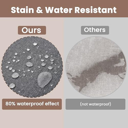 Battilo Chair Cushions for Dining Chairs with Ties, Waterproof Kitchen Chair Pad with Non-Slip Backing, Seat Cushions with Machine Washable Removable Cover, 16"x16"x2", Set of 4, Dark Grey - color: Dark Grey, size: 4 Count(Pack of 1)