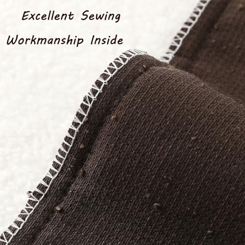HAUSSY Pack of 2 Boucle Textured Throw Pillow Covers 16x16 Inch, Dark Coffee - color: Dark Coffee, size: 16" x 16" (Pack of 2)