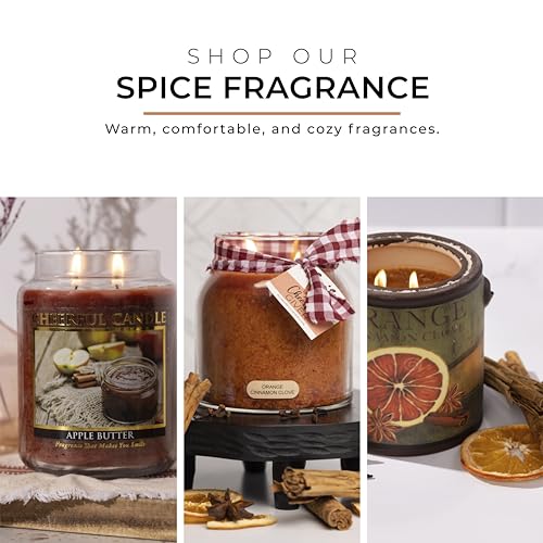 A Cheerful Giver - Honey Pear Cider Baby Scented Glass Jar Candle (6oz) with Lid & True to Life Fragrance Made in USA - size: 6 oz, style: Honey Pear Cider