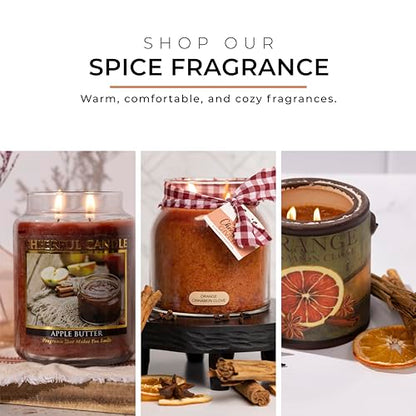 A Cheerful Giver - Honey Pear Cider Baby Scented Glass Jar Candle (6oz) with Lid & True to Life Fragrance Made in USA - size: 6 oz, style: Honey Pear Cider
