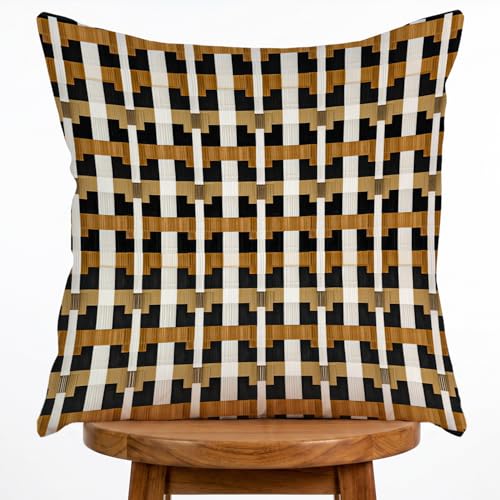 Floral Pillow Cover, Spring Summer Floral Double Sided Printed Throw Pillow Covers Home Decor, Pillowcase Cushion Cover for Bedroom Sofa Farmhouse Living Room, 18x18Inch (Brown-1) - color: Brown-1