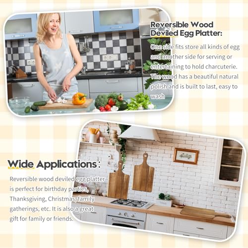 Didaey 6 Pcs Cutting Board Bulk Kitchen Thicken Chopping Platter with Handles Wooden Charcuterie Serving Trays Blank Wood Boards for Engraving Wedding Housewarming(Acacia Wood,13 x 7 Inch) - size: 13 x 7 Inch