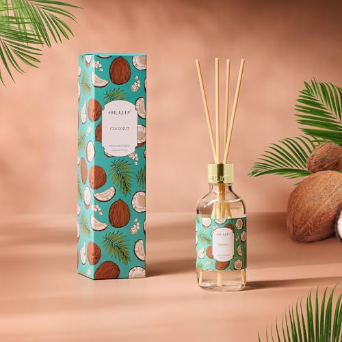 Reed Diffuser Oil Set with Reed Sticks,Rose Aromatherapy Oil Scent Diffuser for Home Office Bathroom Decoration Perfume and Gifts 3.38oz/100ml