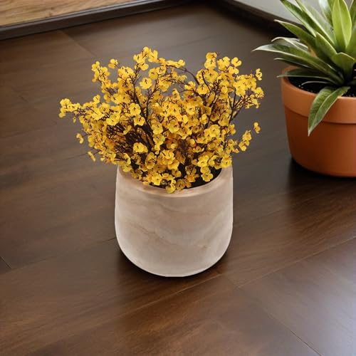 SUPVOX Decorative Table Bowl with Pedestal Base, 8.2x7.5 Inch round Wood Centerpiece Bowl for Entryway Key Holder and Kitchen Table Display, Rustic Wooden Home Décor Accent