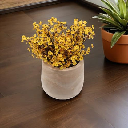 SUPVOX Decorative Table Bowl with Pedestal Base, 8.2x7.5 Inch round Wood Centerpiece Bowl for Entryway Key Holder and Kitchen Table Display, Rustic Wooden Home Décor Accent