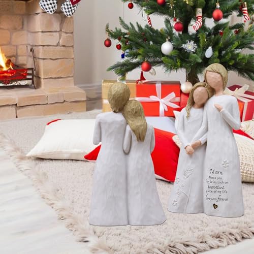 Mom Birthday Gifts from Daughter, Gifts for Mom Resin Figurine | Birthday Gifts for Mom,Gifts for Mom Mothers Day Christmas, Mother of the Bride Gift, Hand-Painted Resin Statue - style: Mom gifts