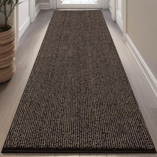 Runner Rug 32" x 72", for Hallway, Kitchen, Floor, (Roll Packing) | Non Slip, Machine Washable, Absorbent, Quick Drying, for Entryway, Bedroom, Bathroom, Door - color: Brown, size: 32" X 72" (runner)