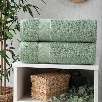 Personalized Towel Set, Custom Bath Towels with Names, Turkish Cotton Green | 2 Pcs Hand Towel, 100% Cotton, Embroidered, Monogrammed, Customized Gift For Adults, Wedding, Bridal Shower, Housewarming - color: Green, size: Hand Towels - 2 Piece