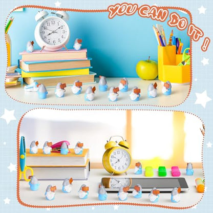 24 Pcs Mini Resin Gnomes Figurines Miniature Tiny Fairy Gnomes Figurines Inspirational Appreciation Gnome Statues with Motivational Word for Office Desk Table Employee Family Supplies(You Can Do It) - color: Classic, style: You Can Do It