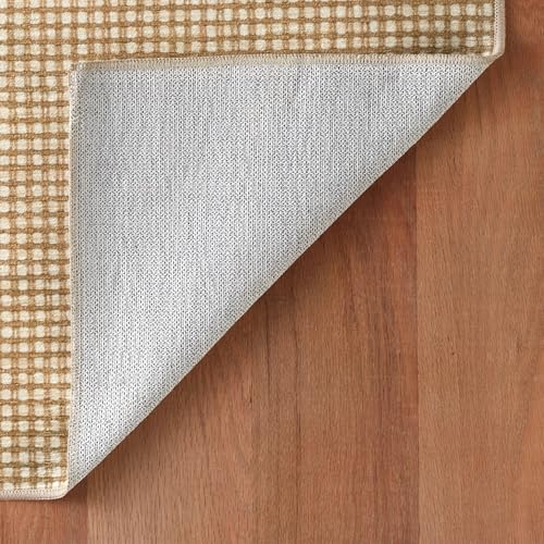 Dash & Albert Hartley Natural Plaid Washable Rug, 6'x9' - size: 6' x 9' (Rectangular)