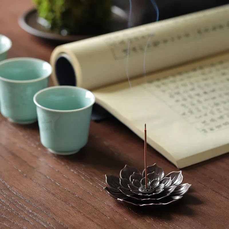 Incense Holder with Incense Stick Tray,Multi-Functional Incense Burner and Stick Holder Combo (4, Black) - color: Black,black,black,black