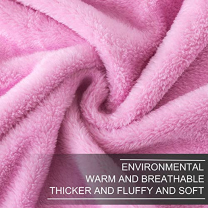 Fleece Twin Size Summer Blanket All Season 350GSM Lightweight Throw for The Bed Extra Soft Brush Fabric Winter Warm Sofa Blanket 66" x 90"(Pink Twin) - color: Pink, size: Twin (90-Inch-by-66-Inch)