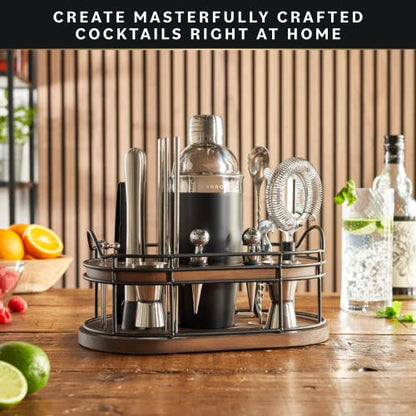 Home Hero 22 Pcs Bartender Kit + 2 Pcs Santoku Knife