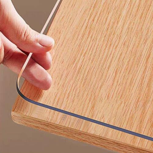 14 x 36 in Clear Desk Mat 1.5mm Plastic Table Protector Pad | Waterproof, Wipe Clean, Cut to Size, Anti-Spill Stain Resistant Furniture Protector Pad for Dining Coffee Tables, Dressers - color: Crystal Clear, size: 14" x 36" (Rectangular)