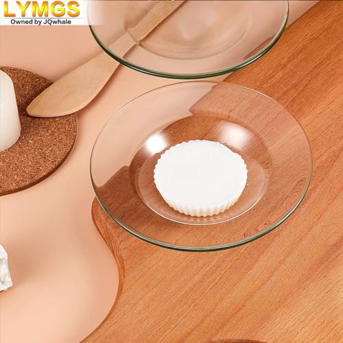 4.5" Replacement Oil Warmer Dish, 115mm Wax Melt Warmer Liner Round Glass Dish, Candle Warmer Bowl Plate Wax Tray for Scented Wax Aroma Therapy Lamp, 1 Pack
