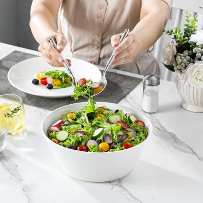MALACASA 105 OZ Large Serving Bowls Ceramic Salad Soup Bowls Set of 2 | Deep Bowls for Kitchen, Family & Entertaining Salad, Soup, Pho, Fruit, Microwave & Dishwasher Safe, Series REGULAR - size: 105oz(2pcs)