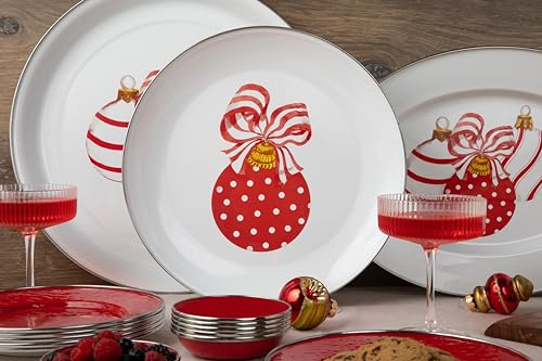 Golden Rabbit Enamelware Oval Platter, 12 x 16in, Ornament - color: Ornament