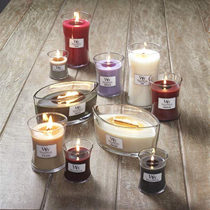 WoodWick Ellipse Scented Candle, Linen, 16oz | Up to 50 Hours Burn Time