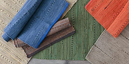 DII Chindi Home Collection Handwoven Multicolor Area Rag Rug, 20x31.5, French Blue - color: French Blue, size: 1'8" x 2'8" (Rectangular)