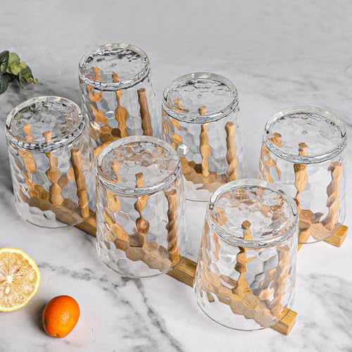 BPA-Free Plastic Tumblers 6 Pack (6x16oz) | Reusable Dishwasher Safe | Stackable Shatterproof Cups | Plastic Drinkware & Drinking Tumblers for Restaurant, Home, Party - color: Transparent, size: 6-Pack