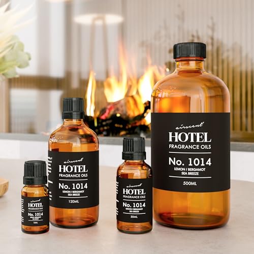 AirScent Hotel Diffuser Oil No. 1014 - Iconic 5-Star Hotel Blend - 10 mL | Lemon Bergamot Sea Breeze - Coastal Hotel Scent - Fragrance Oil for Ultrasonic and Waterless Diffusers and Crafting - size: 0.34 Fl Oz (Pack of 1)