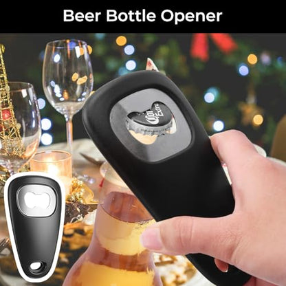 6 Packs Kitchen Gadgets Set for Home Space Saving, Unique Cooking Tools with Beer Opener, Herb De-stemmer, Zester Ginger & Vegetable & Cheese Grater, Camping Mini Utensils Multifunctional Kitchenware