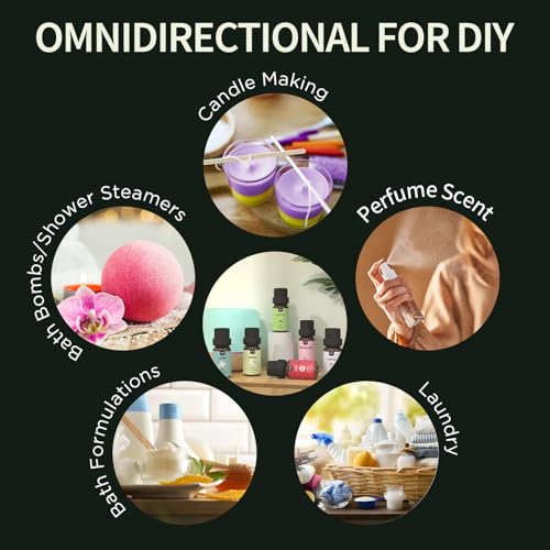 Essential Oils Set- Essential Oils for Diffuser for Home,Diffuser Oils Scents for Aromatherapy,Laundry,Candle&Soap Making,Humidifiers 6 X 10 ML - color: Black-03
