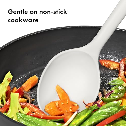 OXO Good Grips 4‑Piece Nylon Utensil Set, Oat, Cooking Utensil Set Designed to Protect Non-Stick Cookware - color: Oat