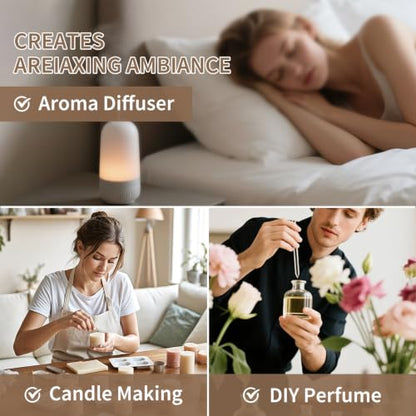 Hotel Diffuser Oil Set,Hotel Scent Essential Oils for Diffuser for Home,Luxury Fragrance Oil for Aromatherapy,14 x 5 ML - color: Taupe