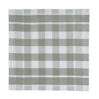 LANE LINEN 100% Cotton Kitchen Dish Cloths, Ultra Soft Absorbent Quick Drying Dish Towels, Multiweave Wash Cloths Dish Towel Sets, 12x12 Inches, 12 Pack - Grey - color: 03: Grey, size: 12"x12" - 12 Pack