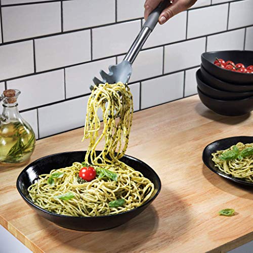 Silicone Cooking Utensils Set - Stainless Steel Handle, 15 Piece Kitchen Utensil Sets | Nonstick, Heat Resistant, BPA Free & Dishwasher Safe | Grey - color: Gray
