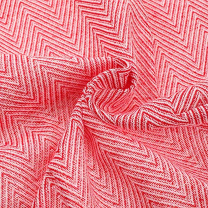 100% Cotton Hand Face Head Guest Gym Towel Set Washcloth Kitchen Tea Towel Dish Cloth Set of 4 (Red) - color: Red