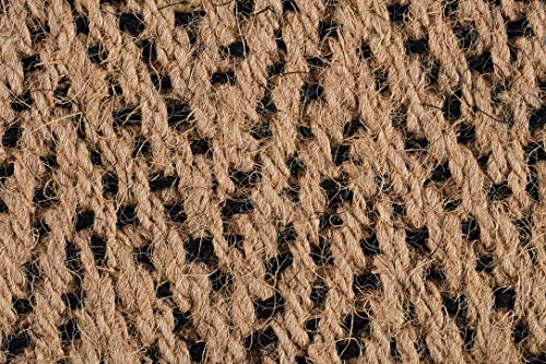 Anji Mountain AMB0BT4F-003 Black Rubber Boot/Shoe Tray with Coir, Fits 4 Pair (46.5" Wide), Tan & Black Insert - color: Tan and Black Insert, size: 46" x 14" x 1.5"