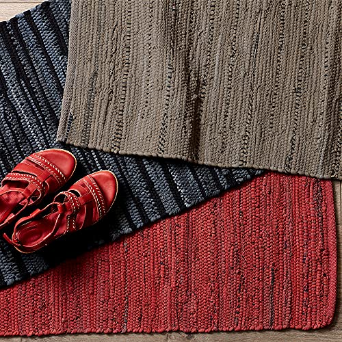 DII Chindi Home Collection Handwoven Multicolor Area Rag Rug, 20x31.5, Brown - color: Brown, size: 1'8" x 2'8" (Rectangular)