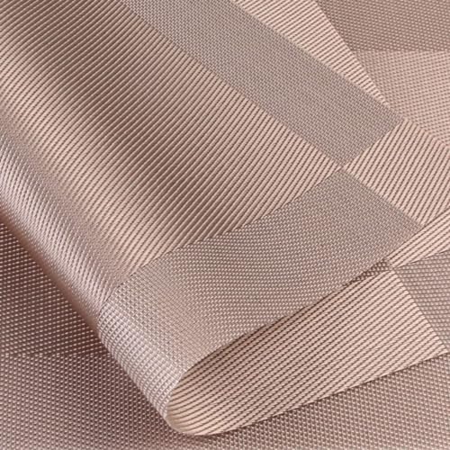 DACHUI Placemats Set of 8, Washable & Durable Stylish Woven Place Mats - color: Champagne, size: 8PCS