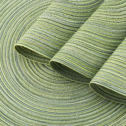 Winknowl Round Braided Placemats Set of 4 Washable Woven Heat Resistant Table Mats for Kitchen Dining Tables 15 inch Round Place Mats (Pea Green,4) - color: Pea Green, size: 4pcs