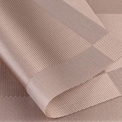 DACHUI Placemats Set of 4, Stylish Woven Place Mats for Dining Table, Washable & Durable PVC Table Mats (Champagne) - color: Champagne, size: 4PCS