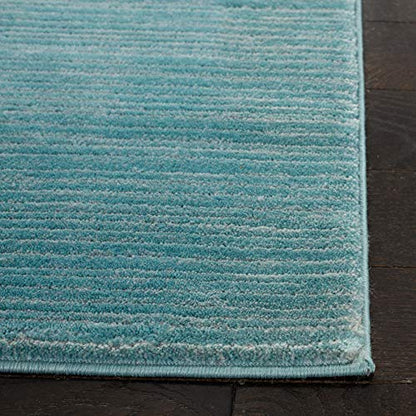 SAFAVIEH Vision Collection Runner Rug - 2'2" x 6', Aqua, Modern Ombre Design, Non-Shedding & Easy to Clean, Ideal for Entryway, Foyer, Bedroom (VSN606B) - color: Aqua, size: 2'2" x 6' (Runner)