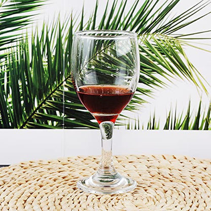 HEIGHT 5.6 Inches 120ML 4 Ounce - Set of 24 Classic Small Red Wine Glasses Durable Clear White Lead-free Glass Cup For Party (Glass, 24Pcs4OZ) - color: 24Pcs4OZ