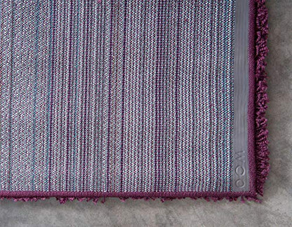 Unique Loom Solid Shag Collection Area Rug (2' x 3' 1" Rectangle, Eggplant Purple) - color: Eggplant Purple, size: 2' x 3'1" (Rectangular)