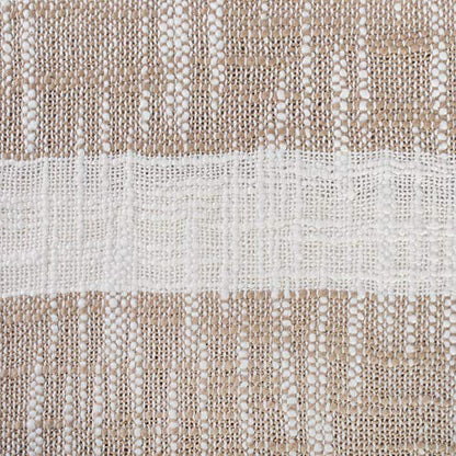 DII Mid-Century Modern Slub Stripe Woven Throw, Taupe, 50x60 - color: Taupe