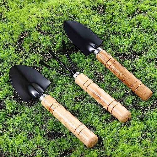 7 Pcs Succulent Gardending Hand Tools,Miniature Fairy Garden Small Plants Care Tool Sets,Mini Garden Tool Set-Small Shovel Rake Spade Soil Scoops